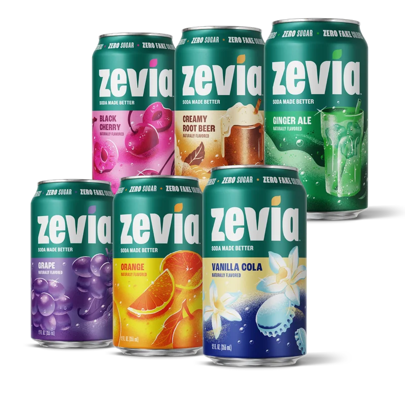 6-Flavor Rainbow Soda Variety Pack