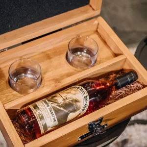 "World\'s Best Mom" Pappy Van Winkle 15 Year Bourbon Handcrafted Mother\'s Day Birthday Gift Box